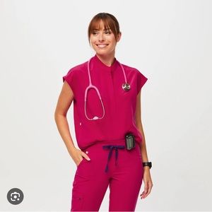 Figs Rafaela Uktra Rose top